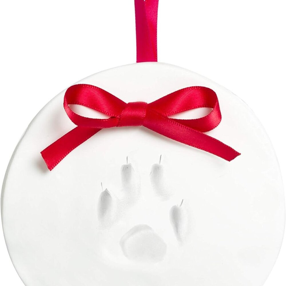 Christmas Paw Print Ornament Kit, DIY No Bake No Mess Holiday Keepsake, Dog or C